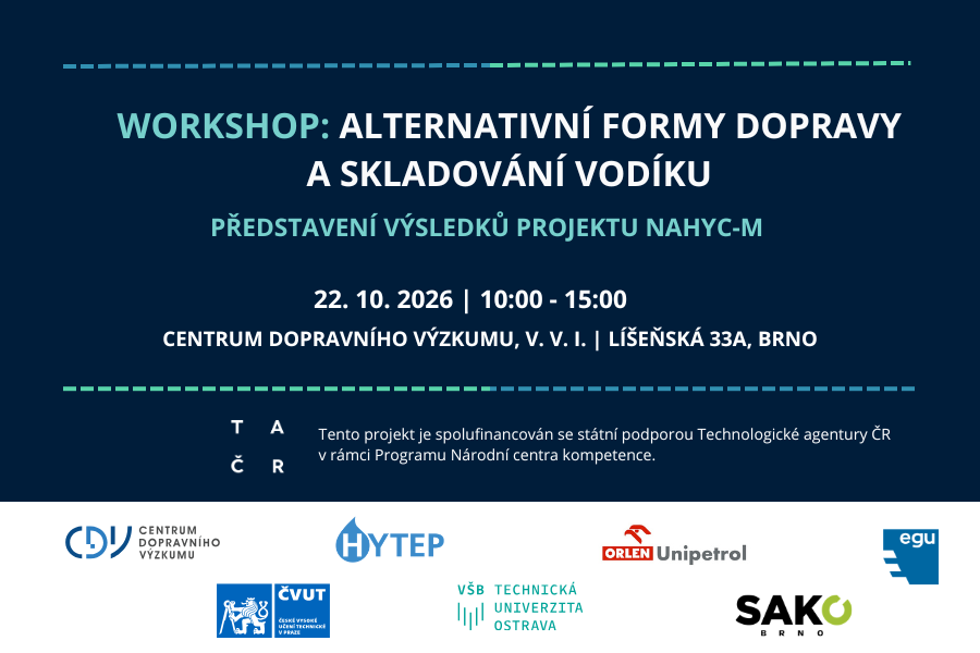 Workshop: Alternativní formy dopravy a skladování vodíku
