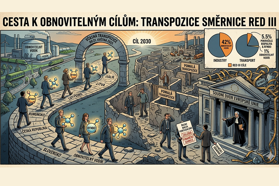 Pomalá transpozice Směrnice RED III vede k žalobám od Evropské komise