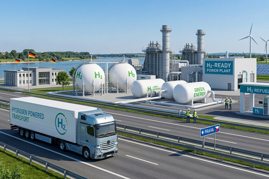 Německá vodíková ofenziva: Nové kvóty na RFNBO v dopravě a miliardové tendry na H2-ready elektrárny