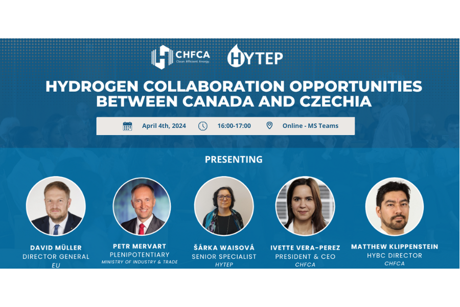 Webinář: Možnosti spolupráce v oblasti vodíku mezi Českem a Kanadou