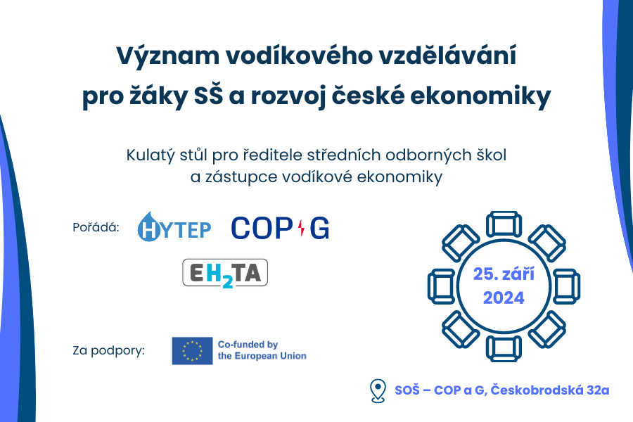 Kulatý stůl „Význam vodíkového vzdělávání pro žáky SŠ a rozvoj české ekonomiky&quot;