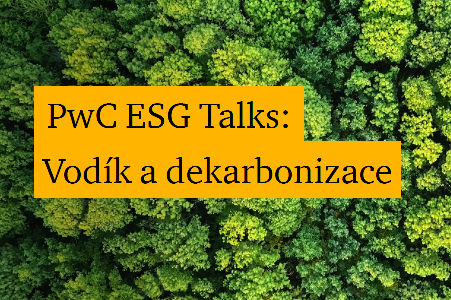 PwC ESG Talks: Vodík a dekarbonizace