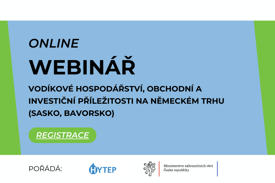 Webinář: Vodíkové hospodářství, obchodní a investiční příležitosti na německém trhu